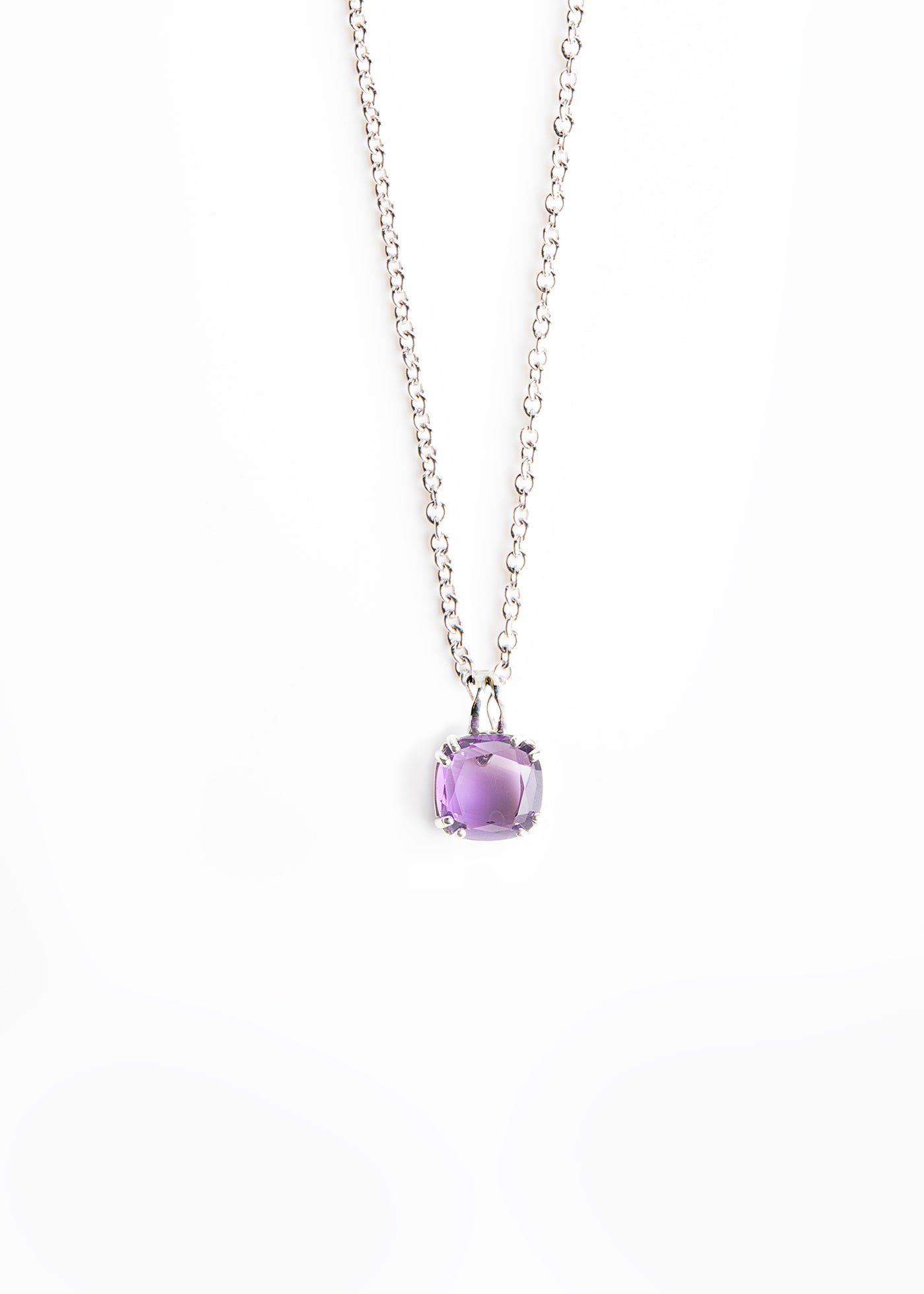 Amethyst Cushion Cut Pendant