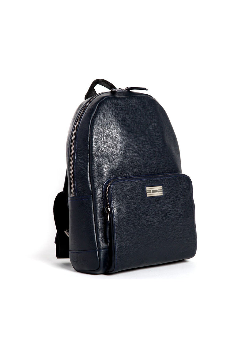 Stuart Backpack in Navy Leather | Darby Scott