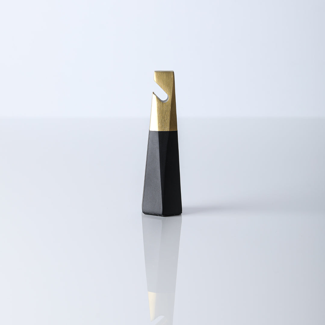 Contemporary bar top bottle opener