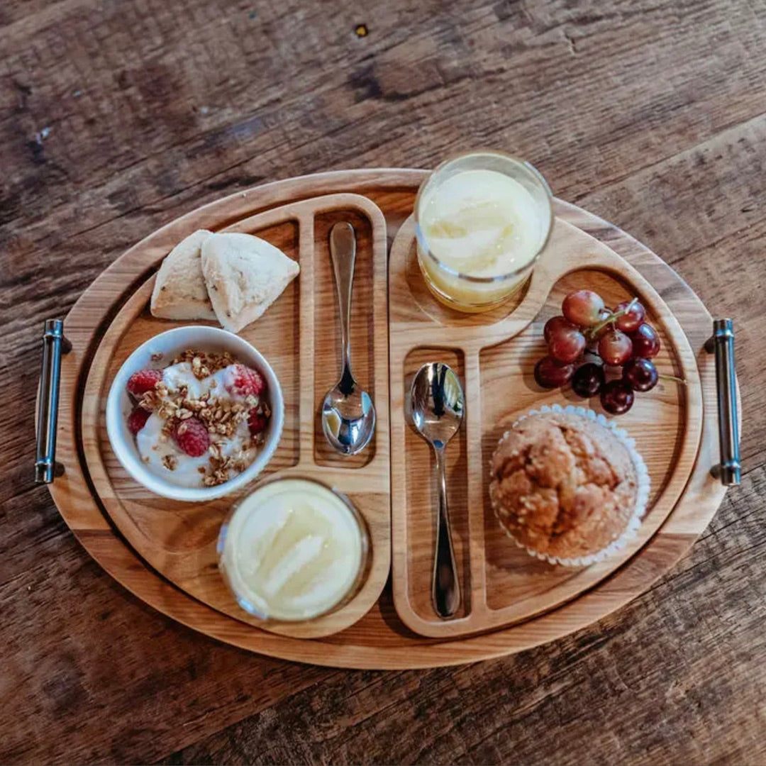 Service on breakfast tray