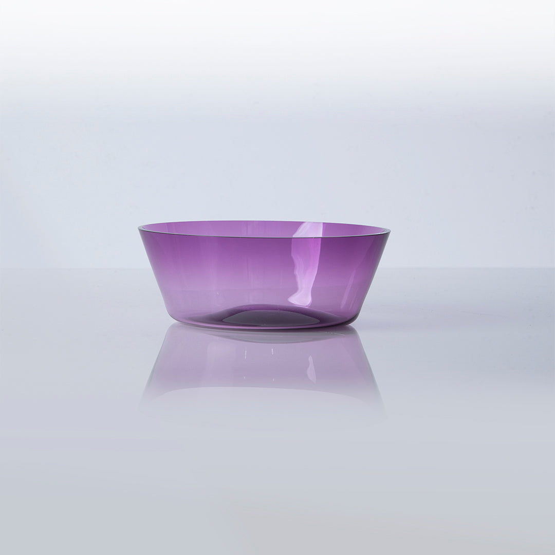 Hand Blown Amethyst Glass Candy Bowl 