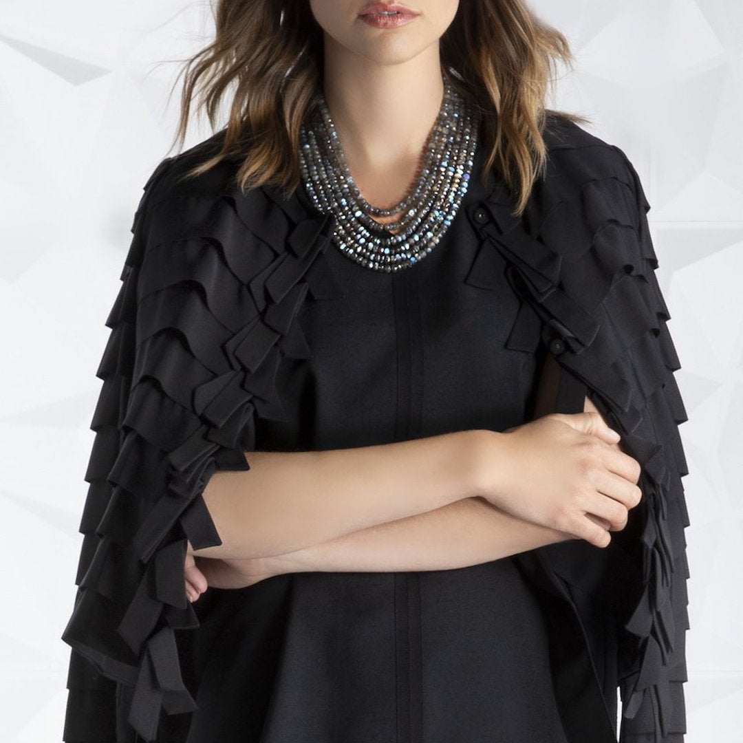 Black Grosgrain Ribbon Jacket 