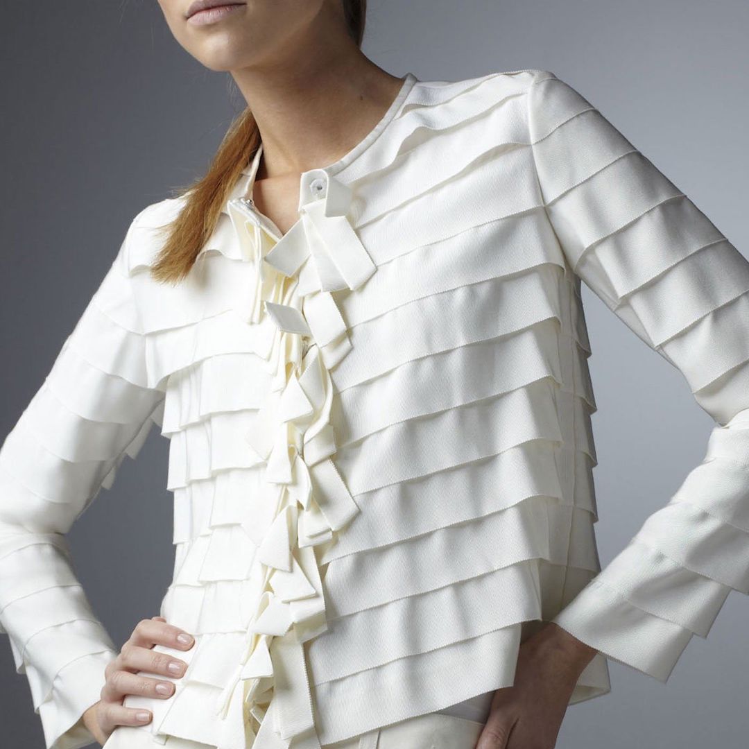 Ivory Grosgrain Ribbon Jacket