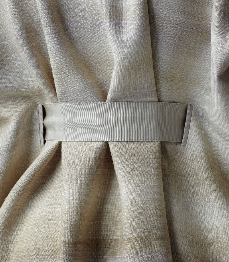 Close up Grosgrain Silk Ribbon belt with ombre Knee Length Dress - Darby Scott