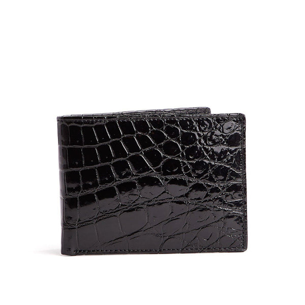 Exotic-Crocodile-Wallet-Black-