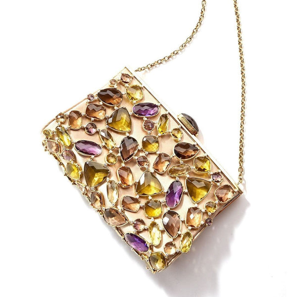 Jeweled Evening Handbag, 130 Gemstones & 225 Diamonds - Darby Scott