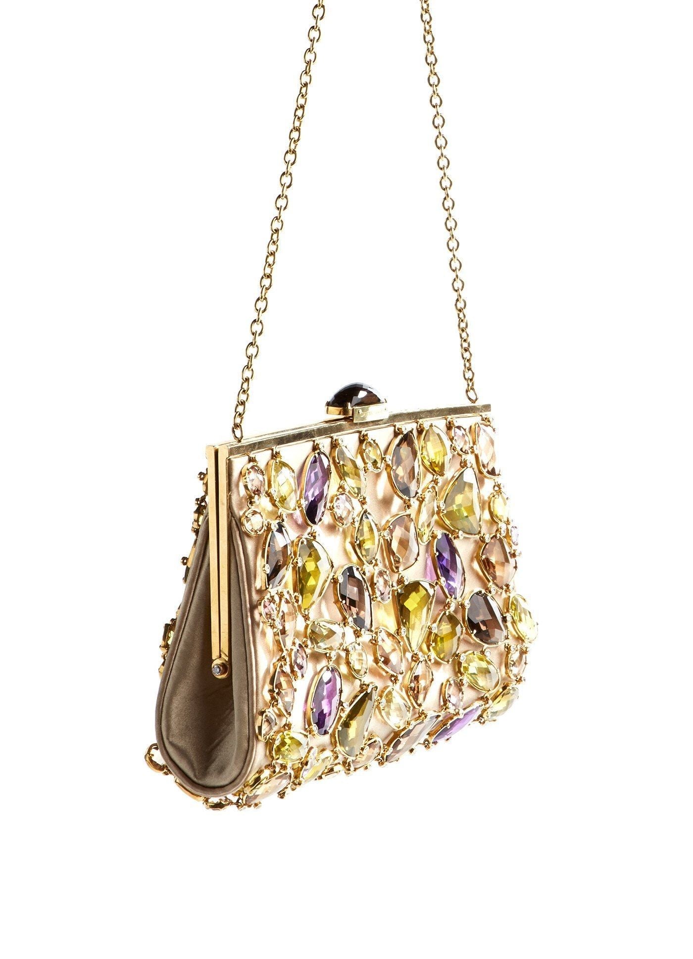 Evening Handbag with ametrine, amethyst, lime citrine, champagne topaz, smokey topaz and diamonds - Darby Scott