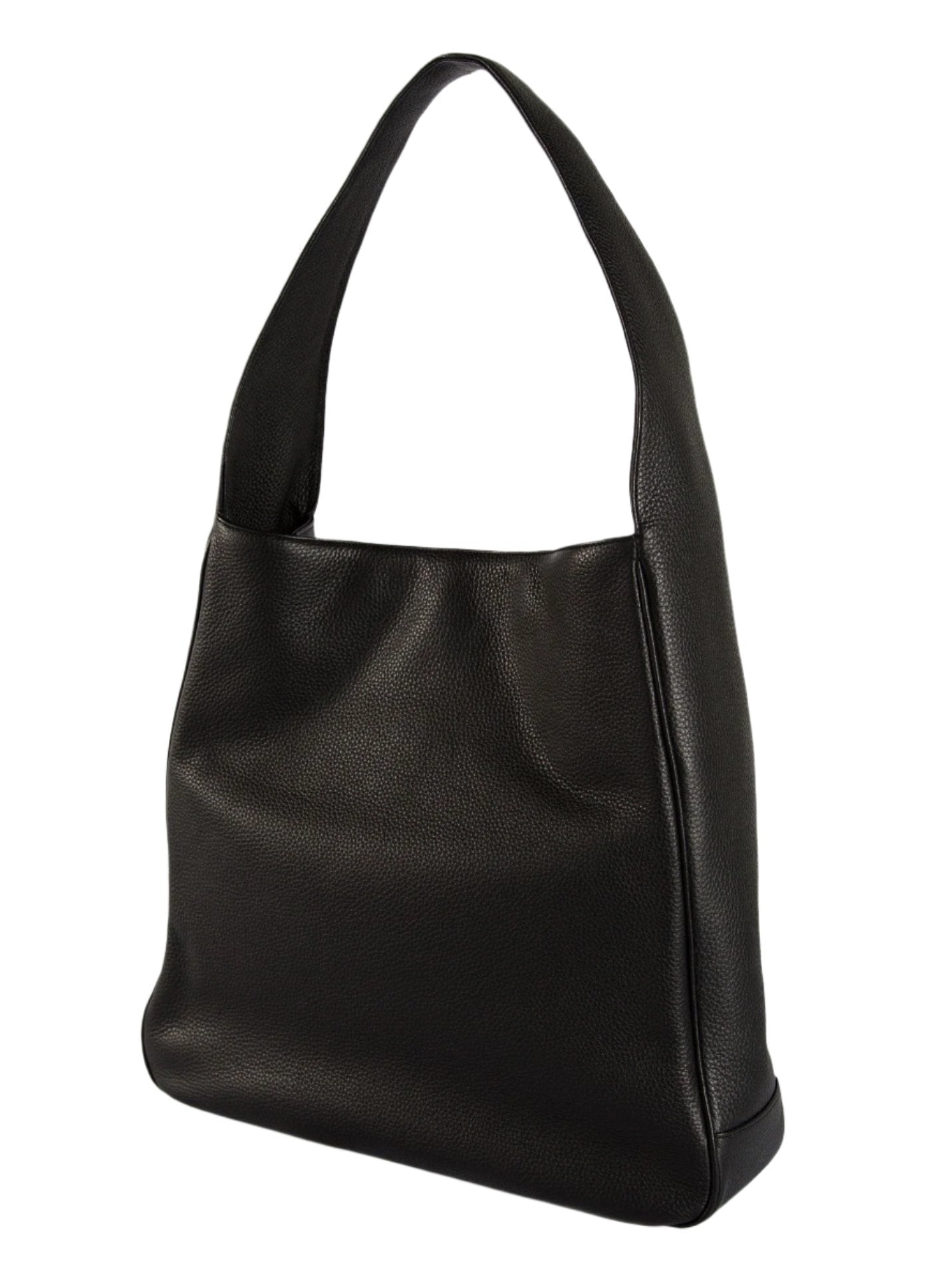 Back of Black Leather Paige Hobo - Darby Scott