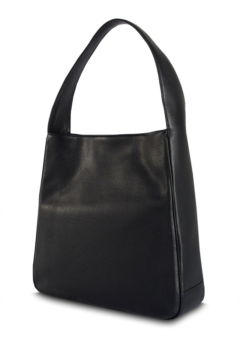 Back of Navy Leather Paige Hobo - Darby Scott