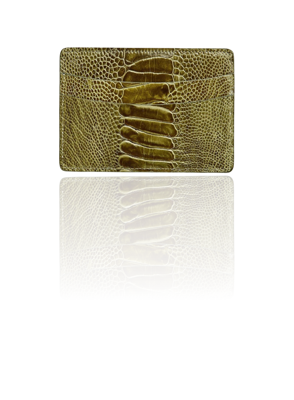 Ostrich-Leg-Credit-Card-Case-Olive-Darby-Scott