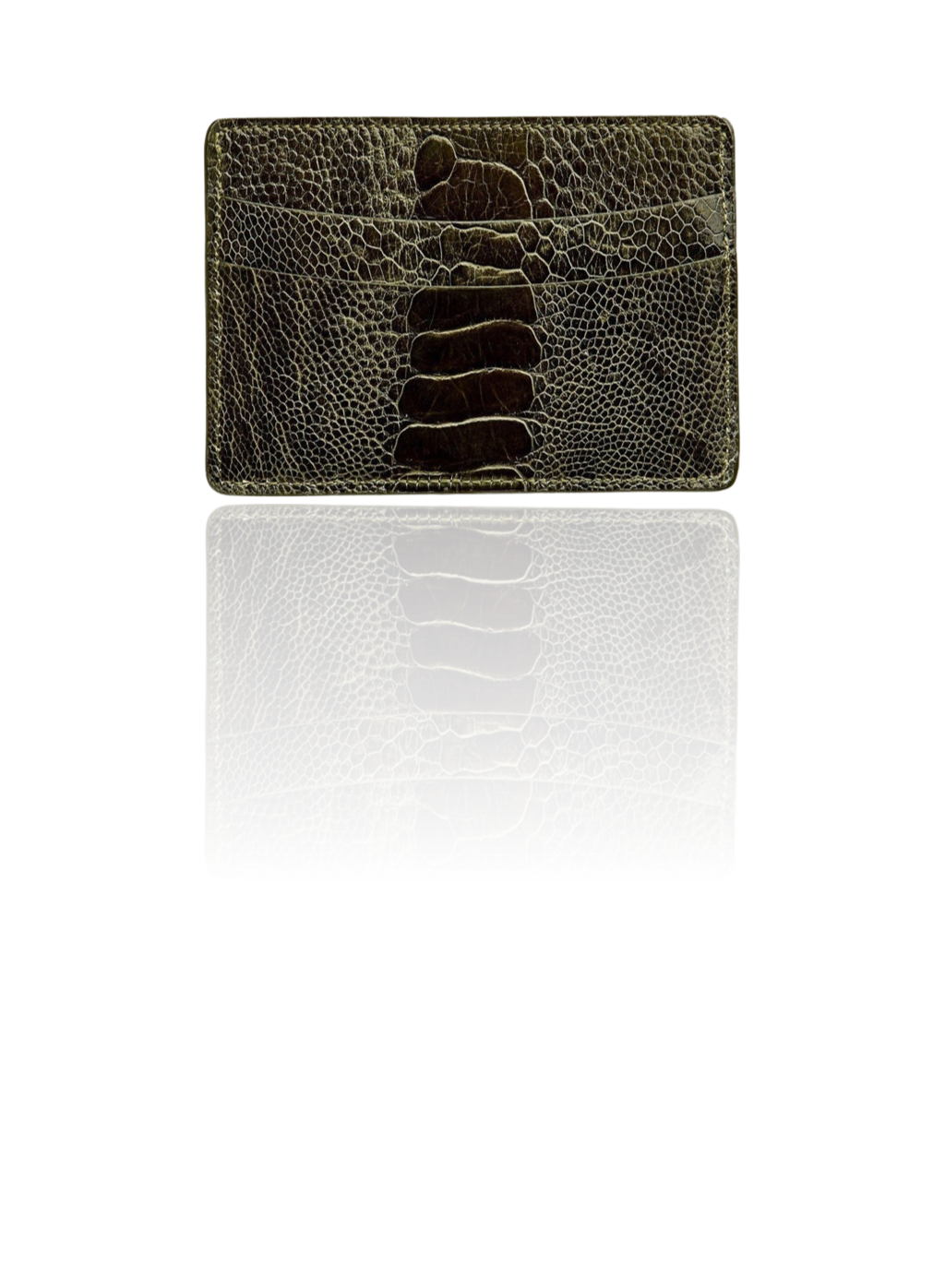 Ostrich-Leg-Credit-Card-Case-Green-Darby-Scott