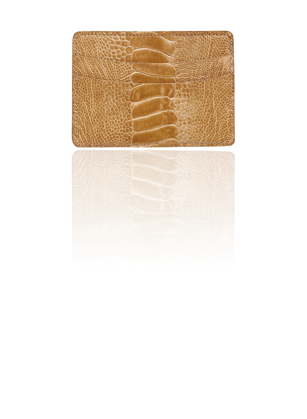 Ostrich-Leg-Credit-Card-Case-Tan-Darby-Scott