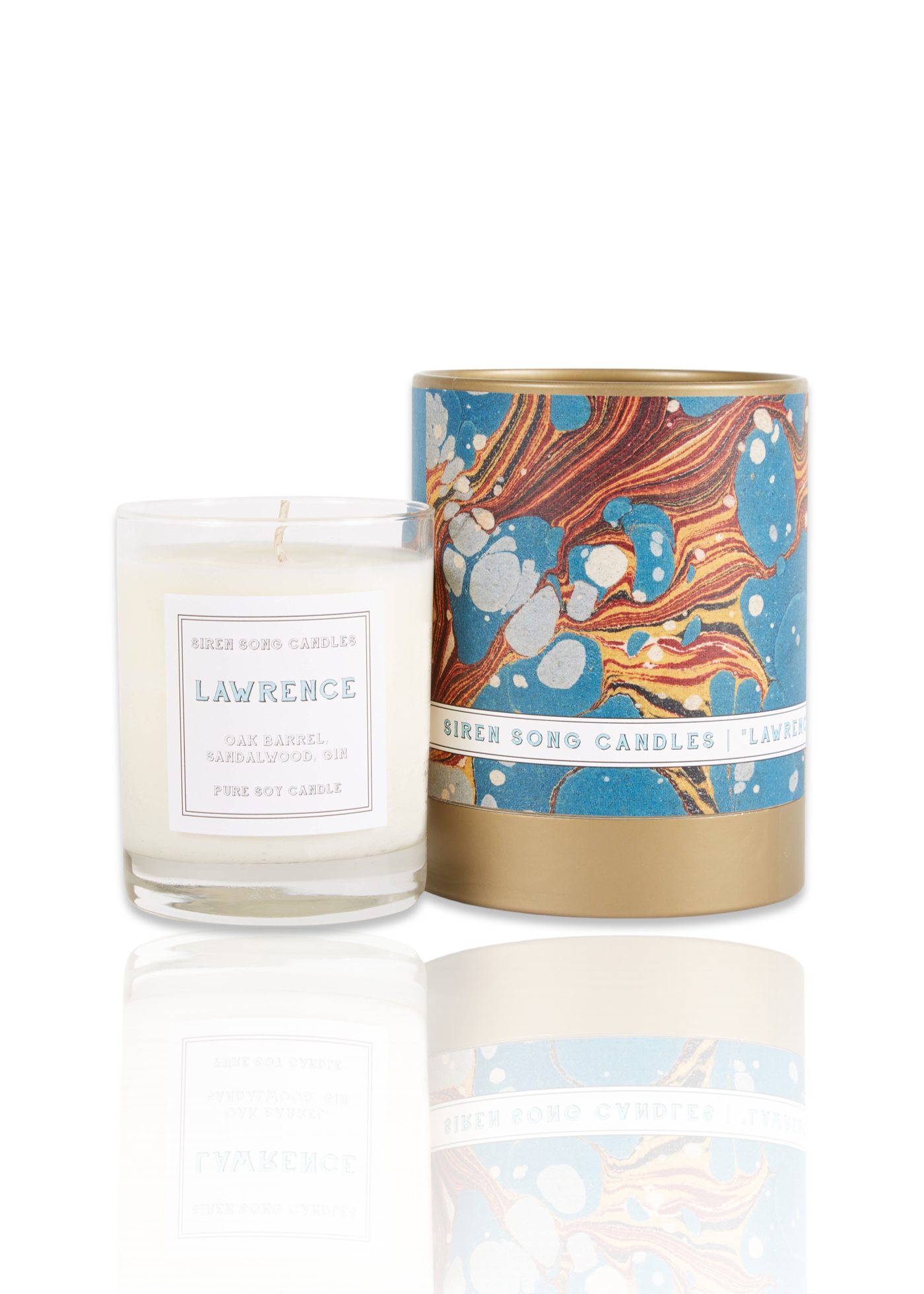 Sandlewood Soy Candle with decorative container