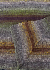 Pure Linen Scarf in Striped Earthtones - Darby Scott 