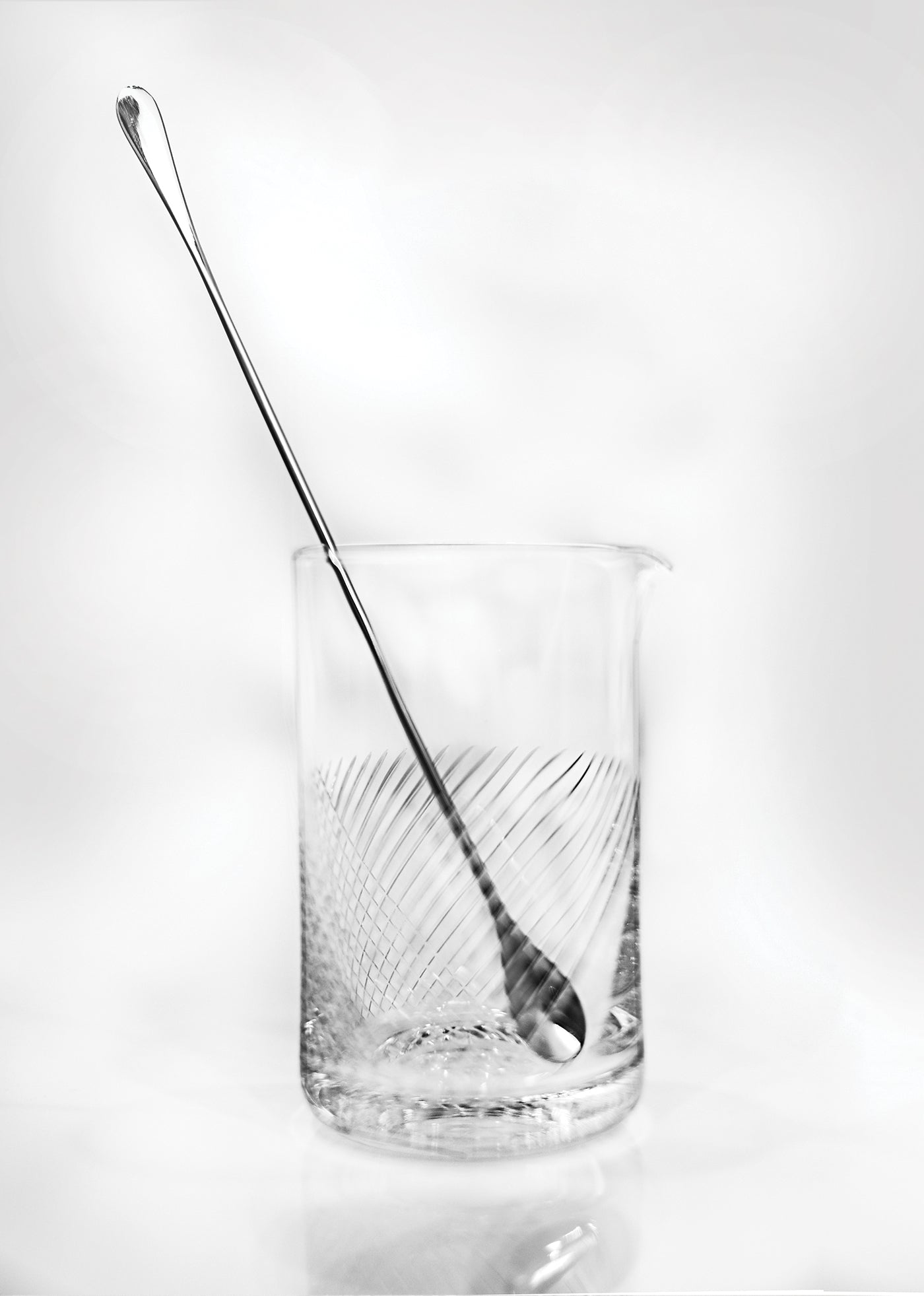 Mixing Glass with Stainless Steel Stirring Spoon   