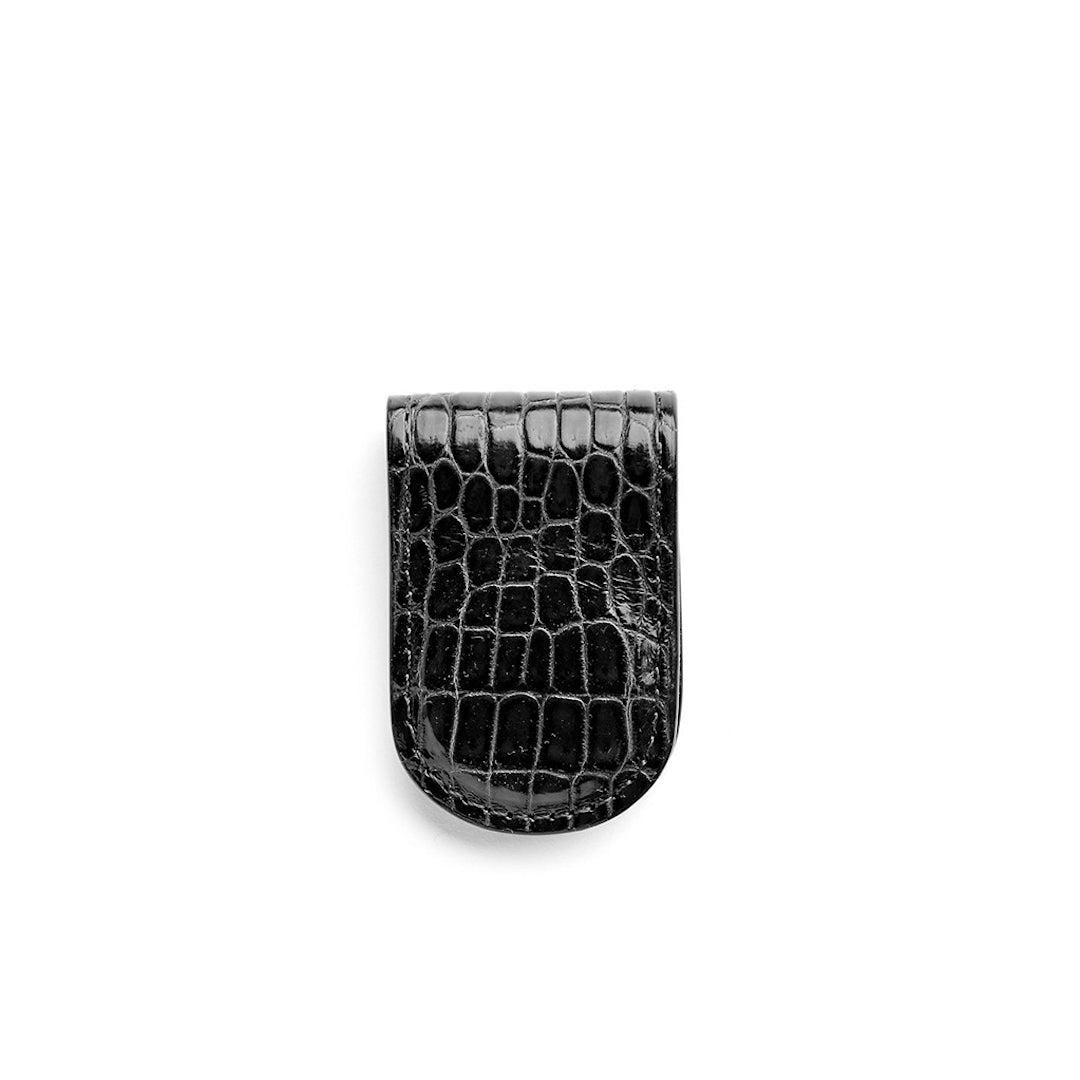 Black Crocodile Money Clip - Darby Scott   