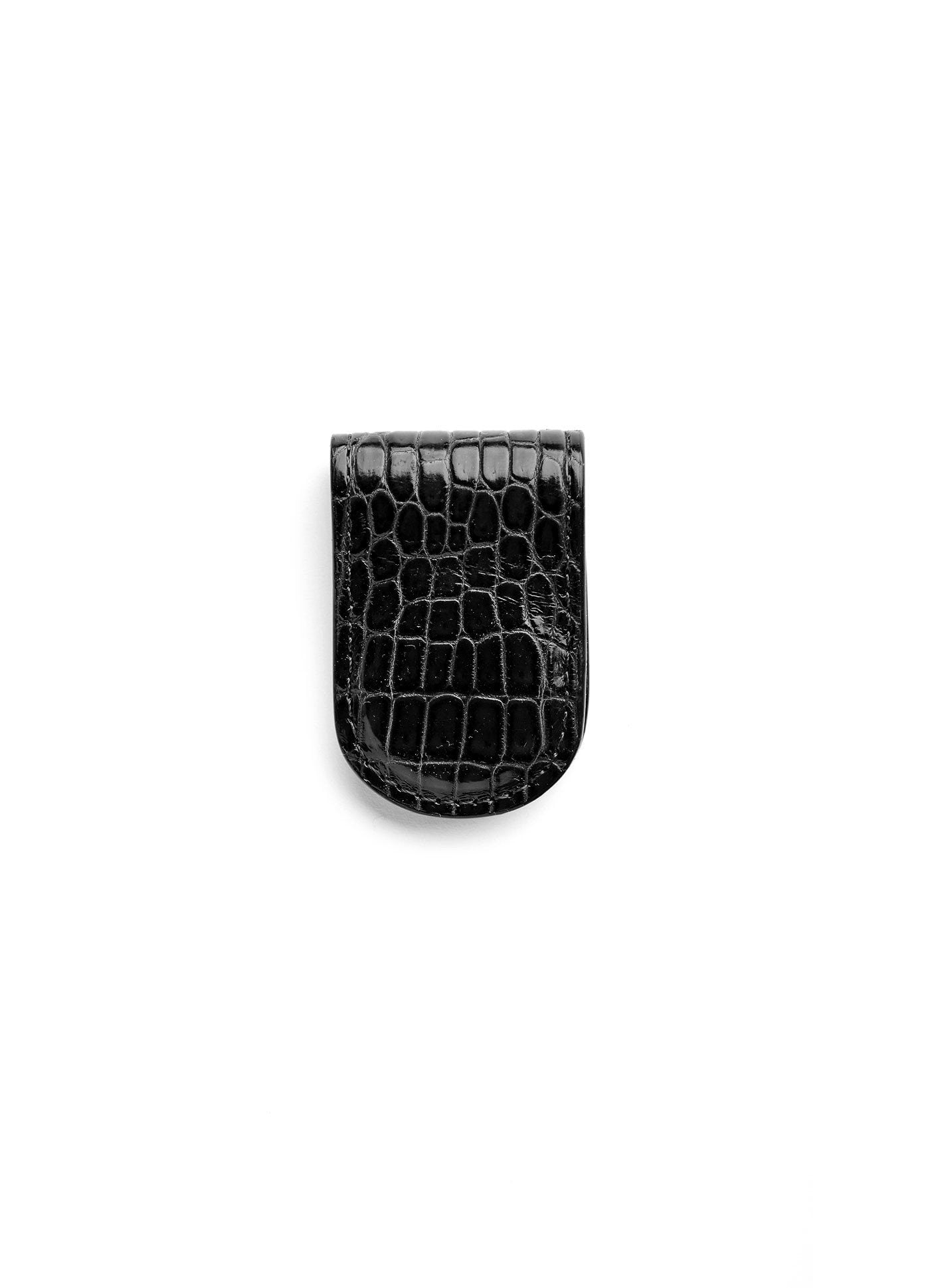 Black Crocodile Money Clip - Darby Scott