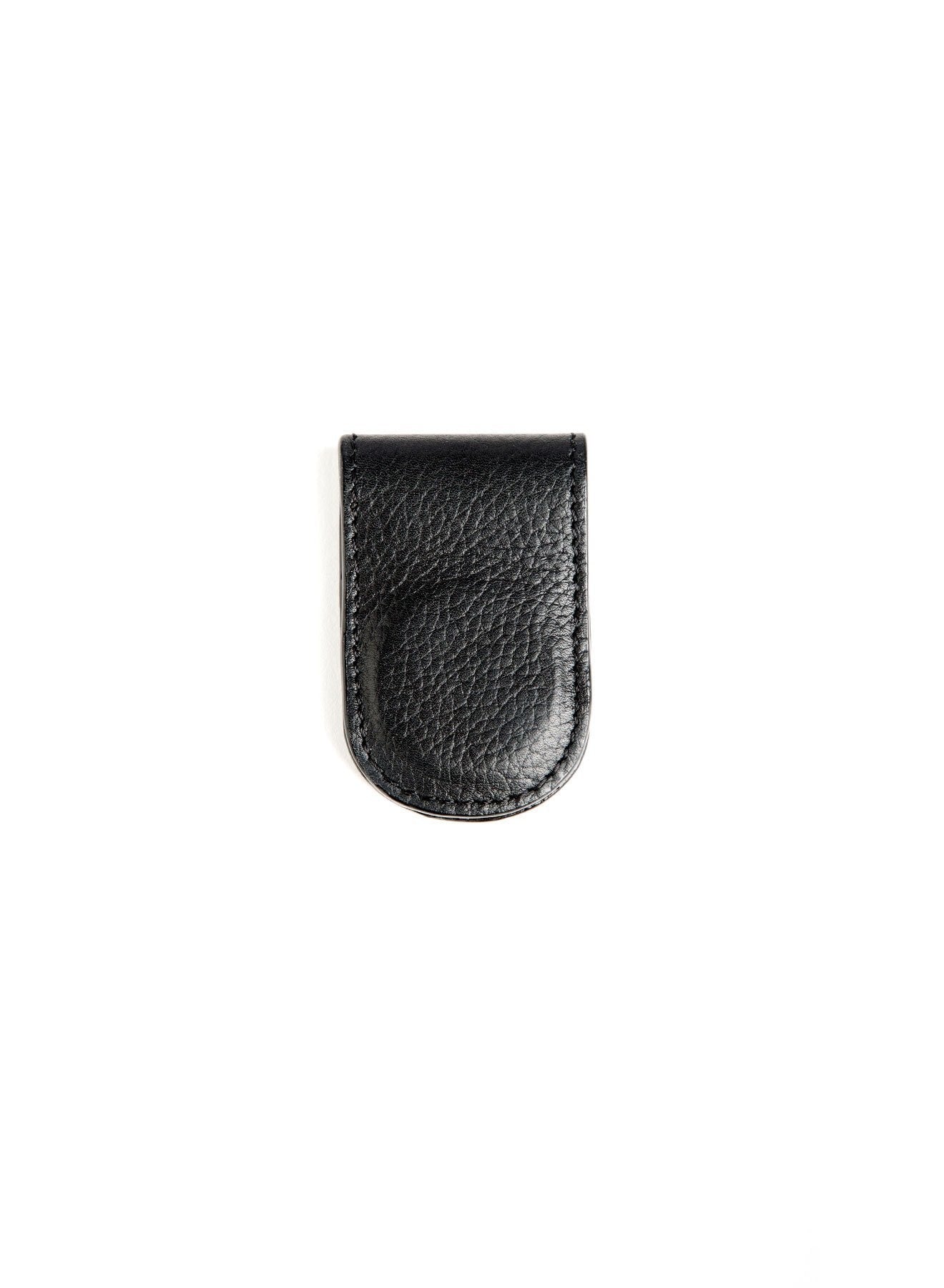 Black Leather Money Clip - Darby Scott