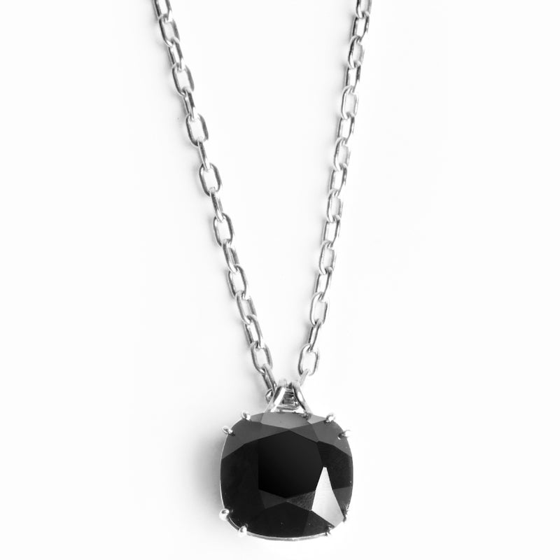 Black Onyx 34 Carat Sterling Silver Pendant