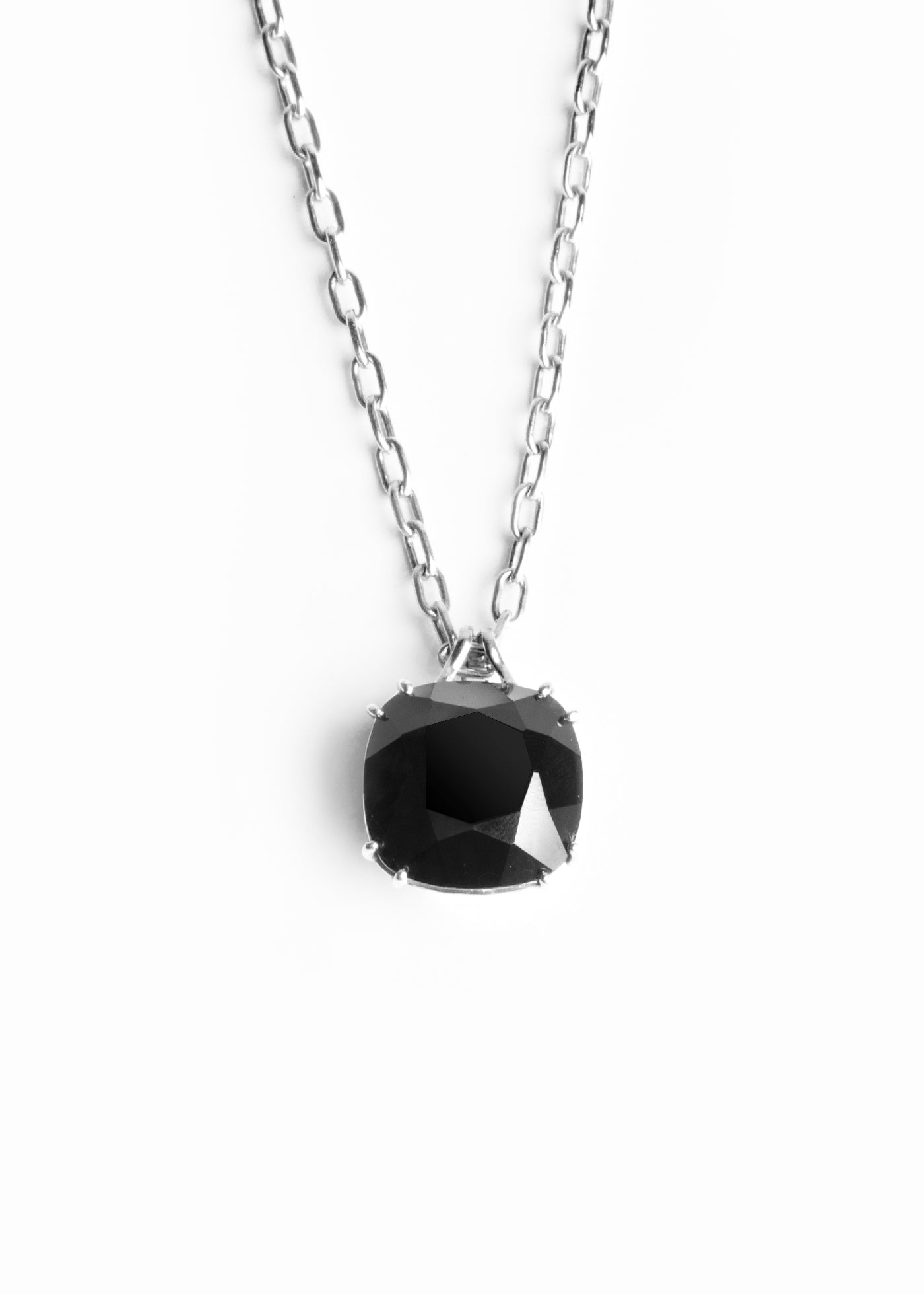 Black Onyx 34 Carat Sterling Silver Pendant