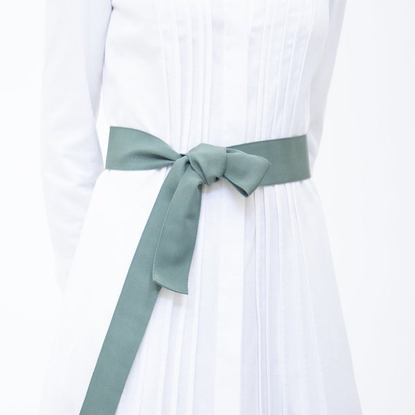 Ribbon Belt, Wide - Sage Green | Darby Scott Ribbon Belt, Wide - Sage Green | Darby Scott