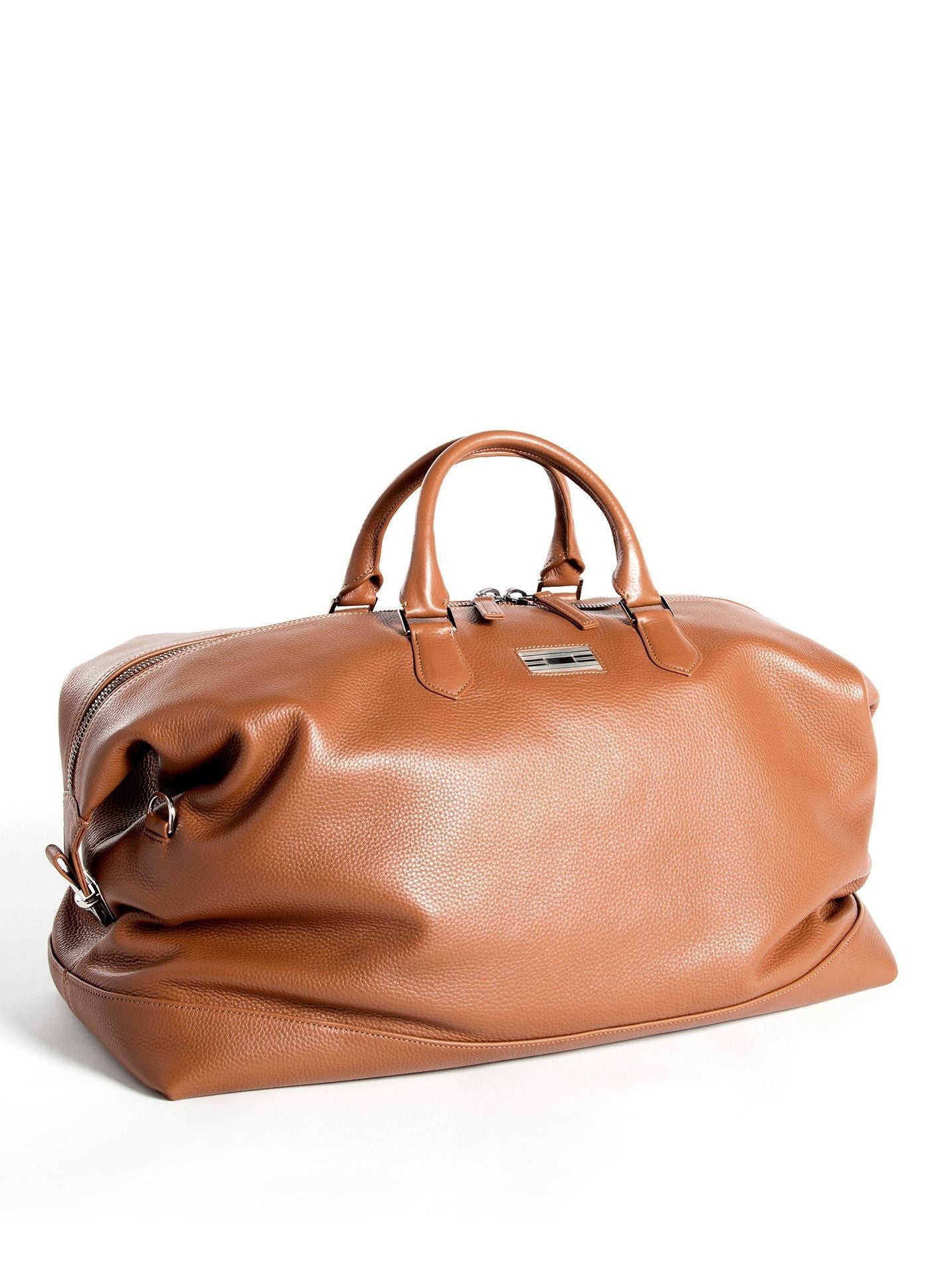 Cognac Leather Aspen Travel Bag- Darby Scott