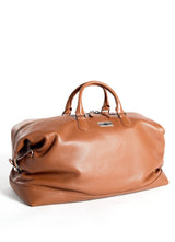 Cognac Leather Aspen Travel Bag- Darby Scott