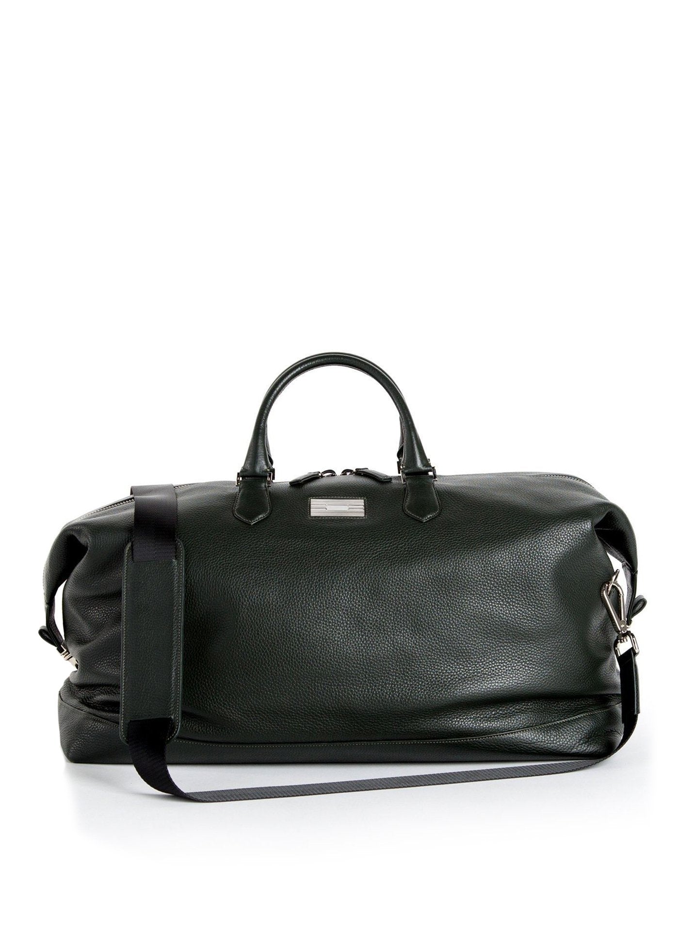 Dark Green Pebble Leather Aspen Travel Bag - Darby Scott