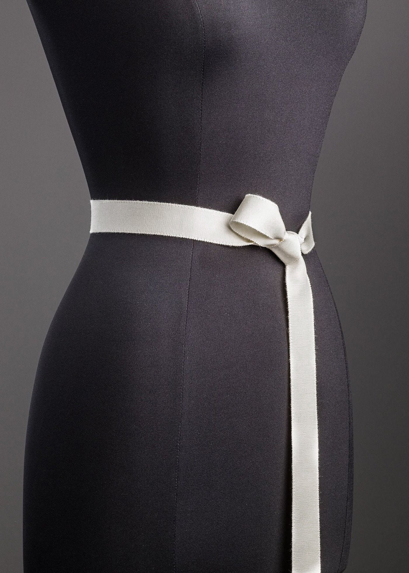 Ribbon Belt, Narrow - White 