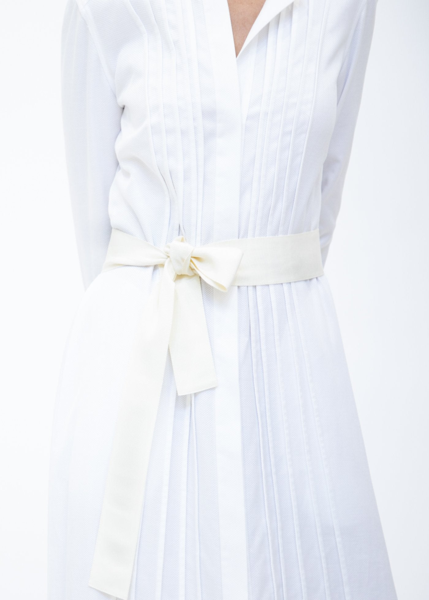 Ribbon Belt, Wide - White